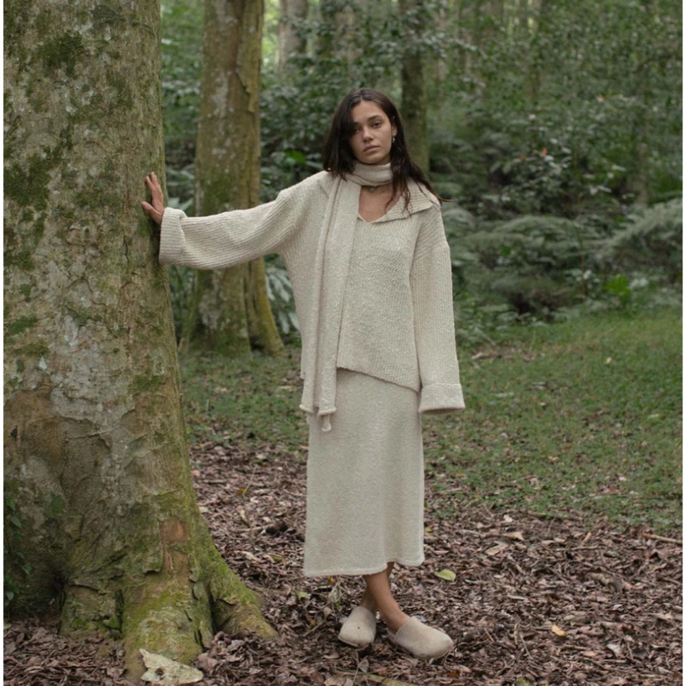 Indigo Luna Winterfall Skirt Cloud Cream